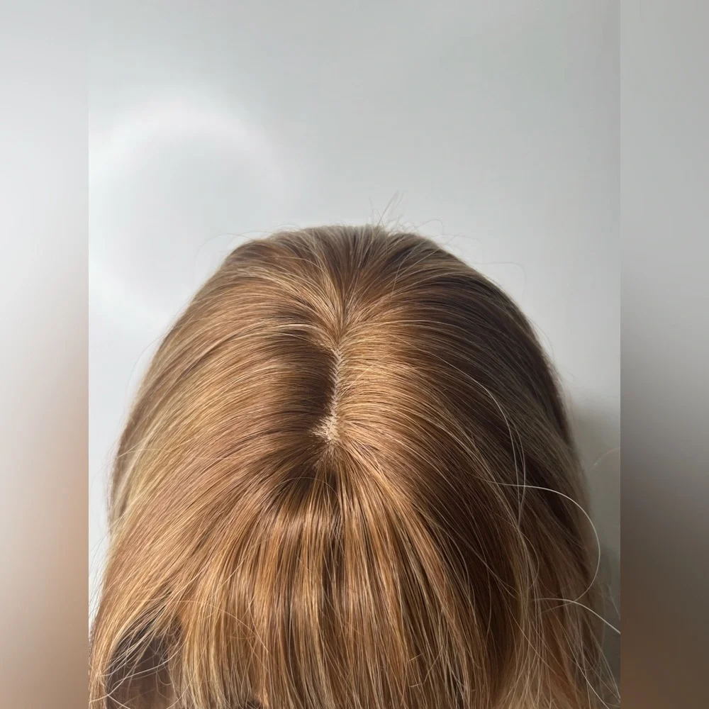 30” Long Synthetic Wig  Classic Wig Light Brown / Blonde Highlights - Realistic